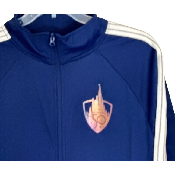 Walt Disney World 50th Anniversary Castle Zip Track Jacket Adult Unisex XL NWOT - Picture 3 of 7